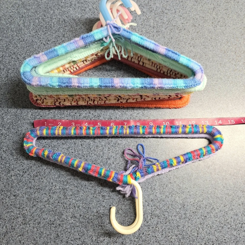 Handmade, Knitted Children's Hangers(2 Adult) Bundle of 14